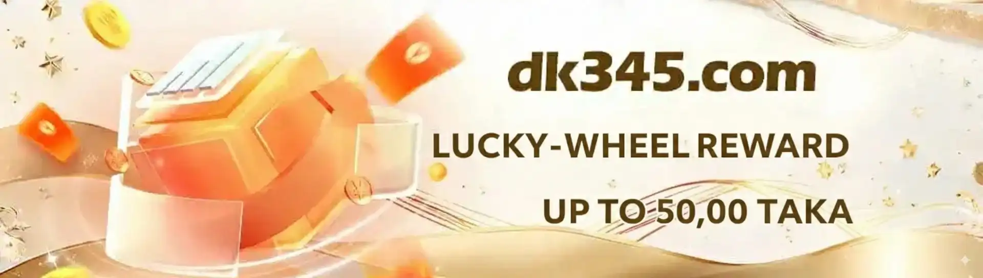 Lucky wheel reward banner with chances to win big prizes on BB44.