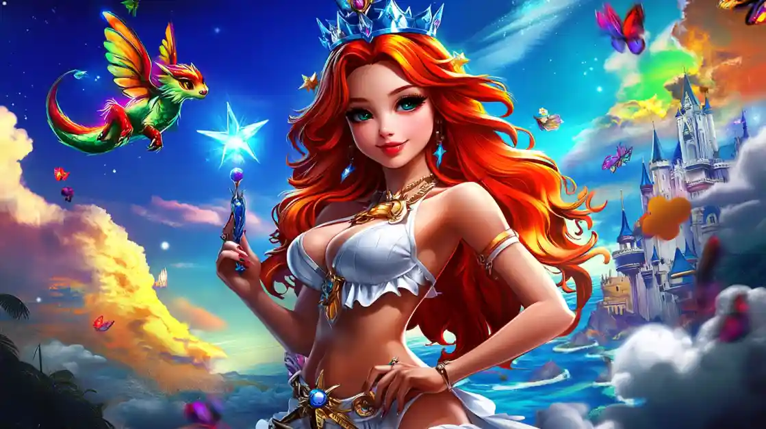 Fantasy themed slot-style artwork